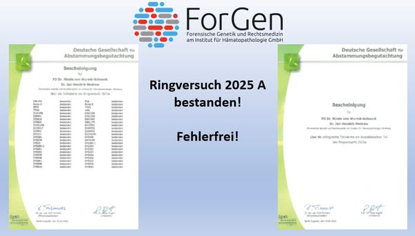 Erster Ringversuch 2025: Bestanden!