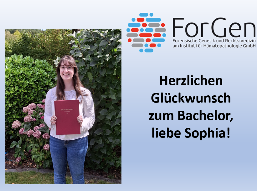 Und die nächste Bachelorarbeit ist durch: ForGen freut sich über Sophia.