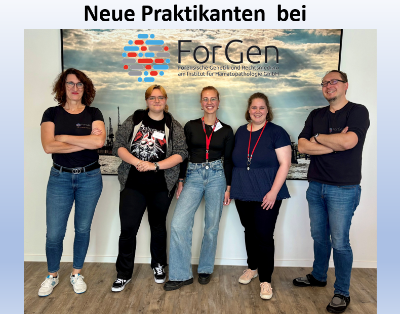 5 Personen vor Hafenbild, ForGen Mitarbeiter.