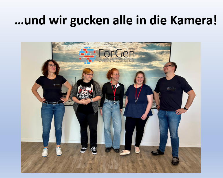 5 Personen vor Hafenbild, ForGen Mitarbeiter.