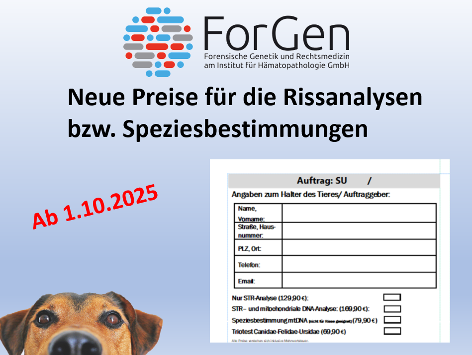 Neue Preise bei ForGen