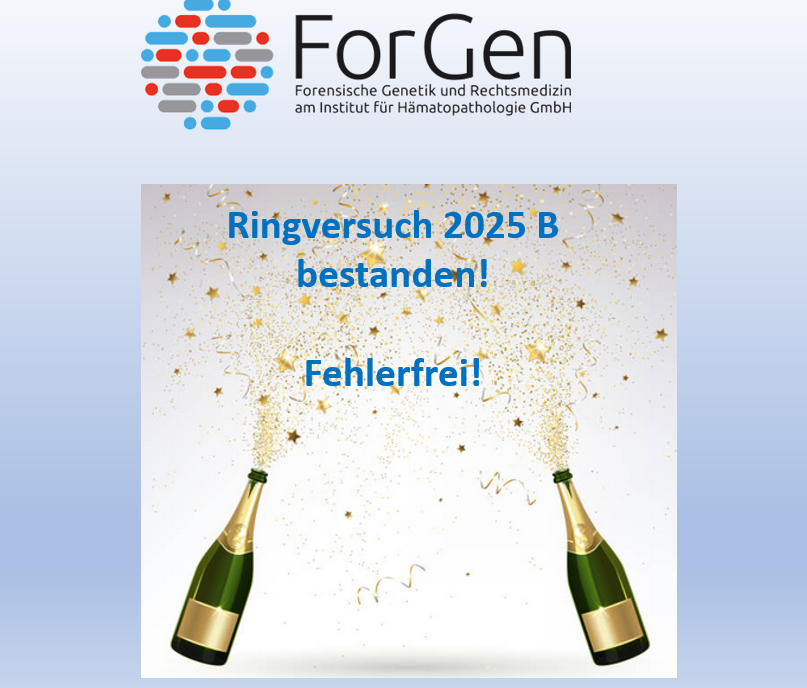 ForGen hat es wieder geschafft. Ringversuch Nummer zwei ist bestanden!