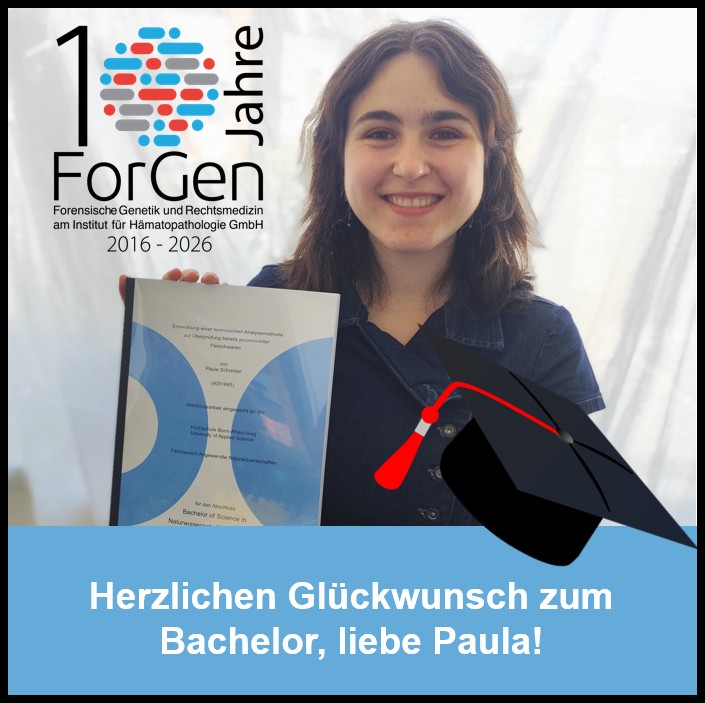 Bachelor bei ForGen: Herzlichen Glückwunsch Paula!